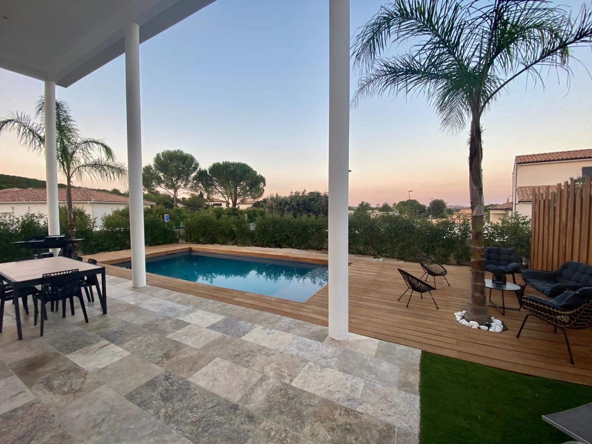 Villa La De Luxe Entre Mer Et Montagne Villetelle Luaran gambar